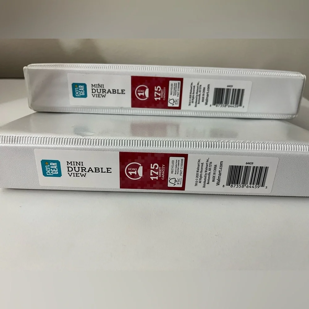 2 Mini 1 Inch Binders